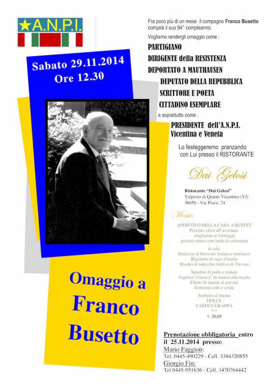 Omaggio a Franco Busetto