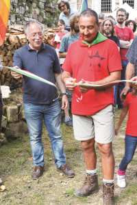 Antonio Sudiro e Franco Rasia al momento dell'inaugurazione