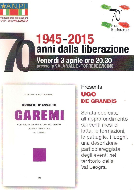 serata formazioni partigiane