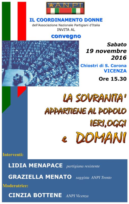 La sovranità appartiene al popolo ieri, oggi e domani