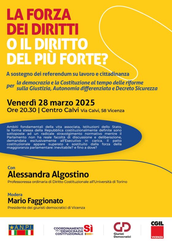 La forza dei diritti o il diritto del più forte