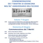Locandina commemorazione 7 martiri di Grancona