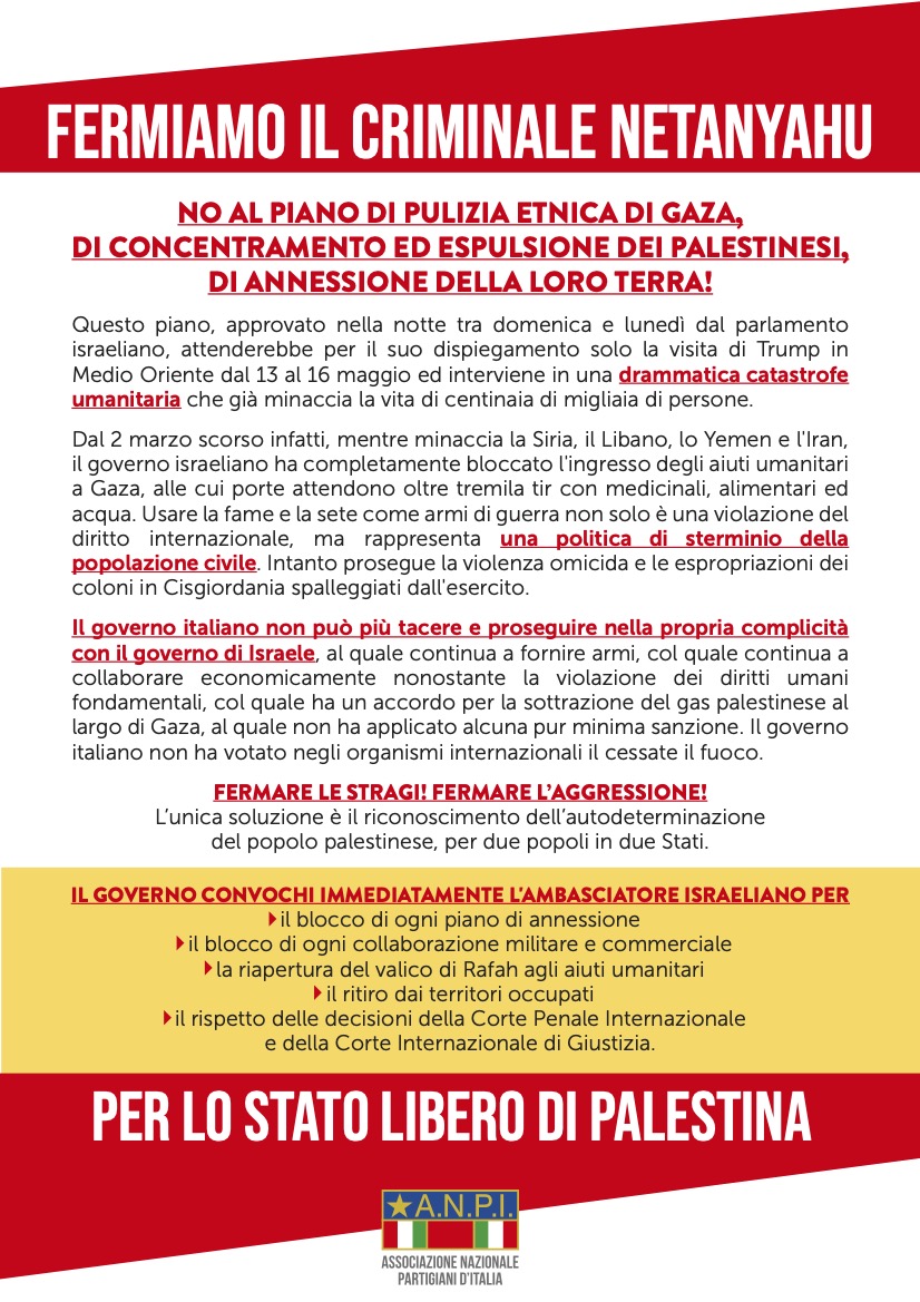 Fermiamo Netanyahu GAZA