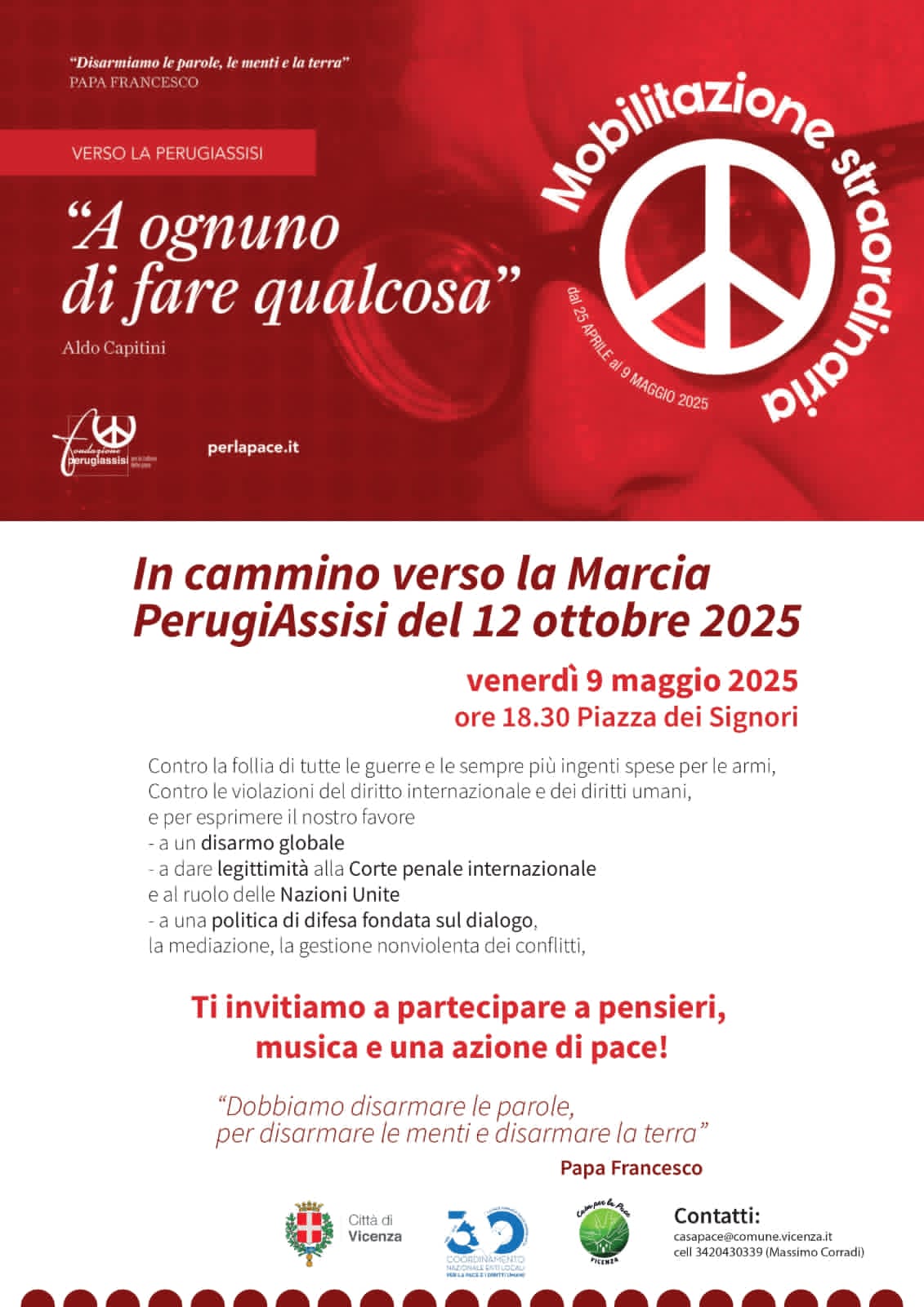 mobilitazione pace 9 maggio 2025