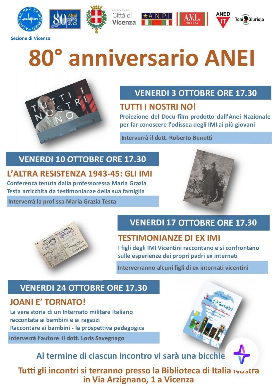 iniziative anniversario ANEI