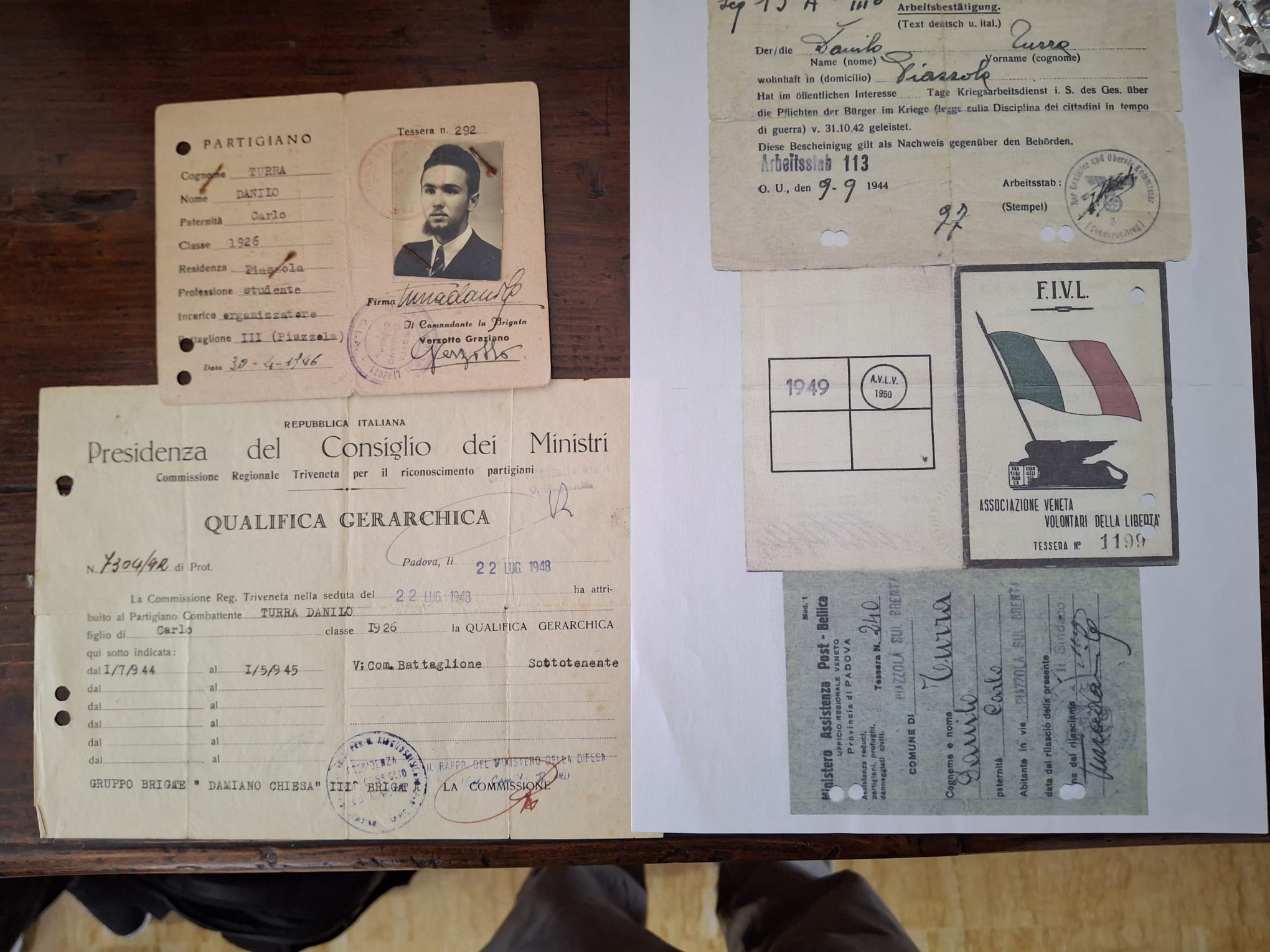 Danilo Turra memorie storiche